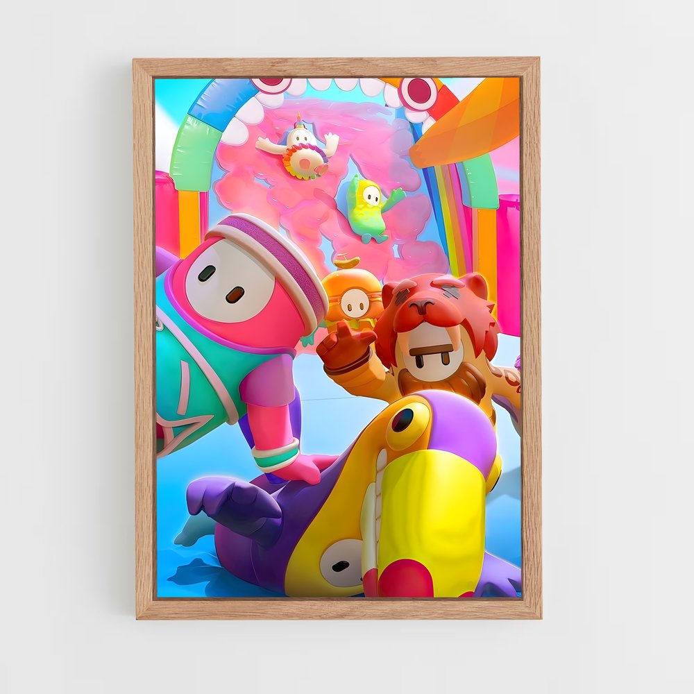 Poster Balloons Party – affiche Fall guys (vue 4)